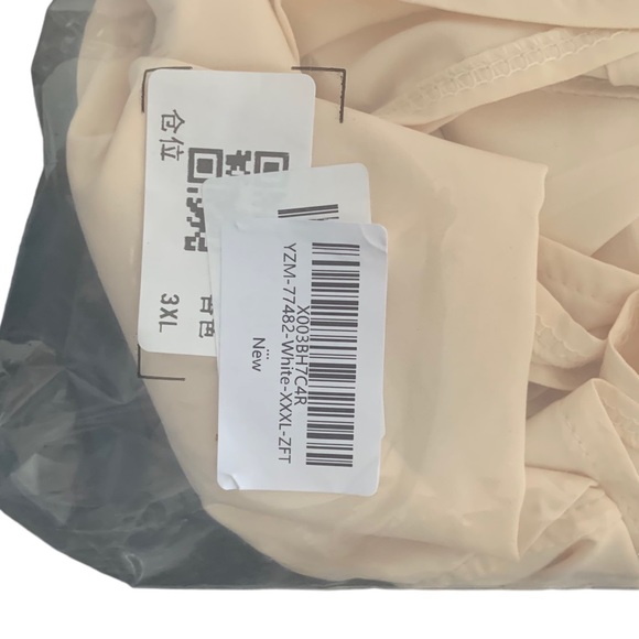 Cream Color Womens MIDI Dress Size 3x 26” pit to pit 54.5” Length Brand New - Picture 5 of 5